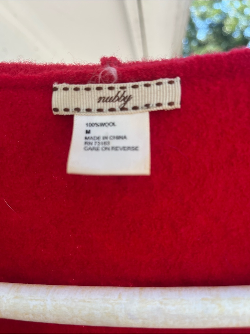 Ruby Rd Red 100% Wool Ruffle Cardigan Jacket M - Picture 6 of 7